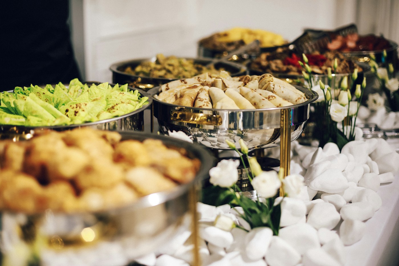 A generous buffet spread ready to share